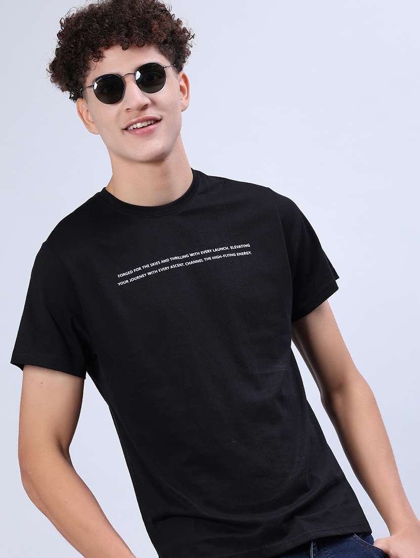 men printed short sleeve regular fit t-shirt - 21942292 -  Standard Image - 2