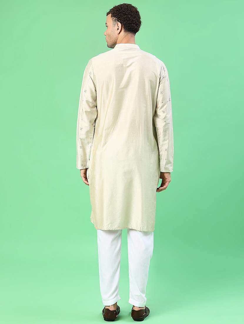men long sleeve kurta and pyjama set - 21942337 -  Standard Image - 2