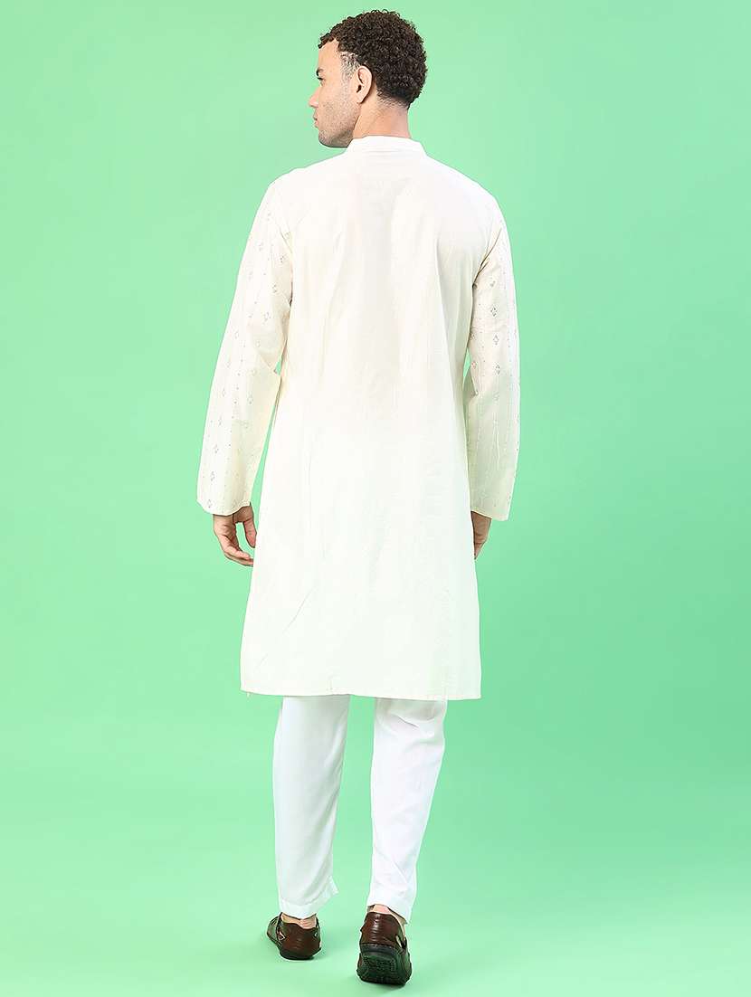 men long sleeve kurta and pyjama set - 21942338 -  Standard Image - 2