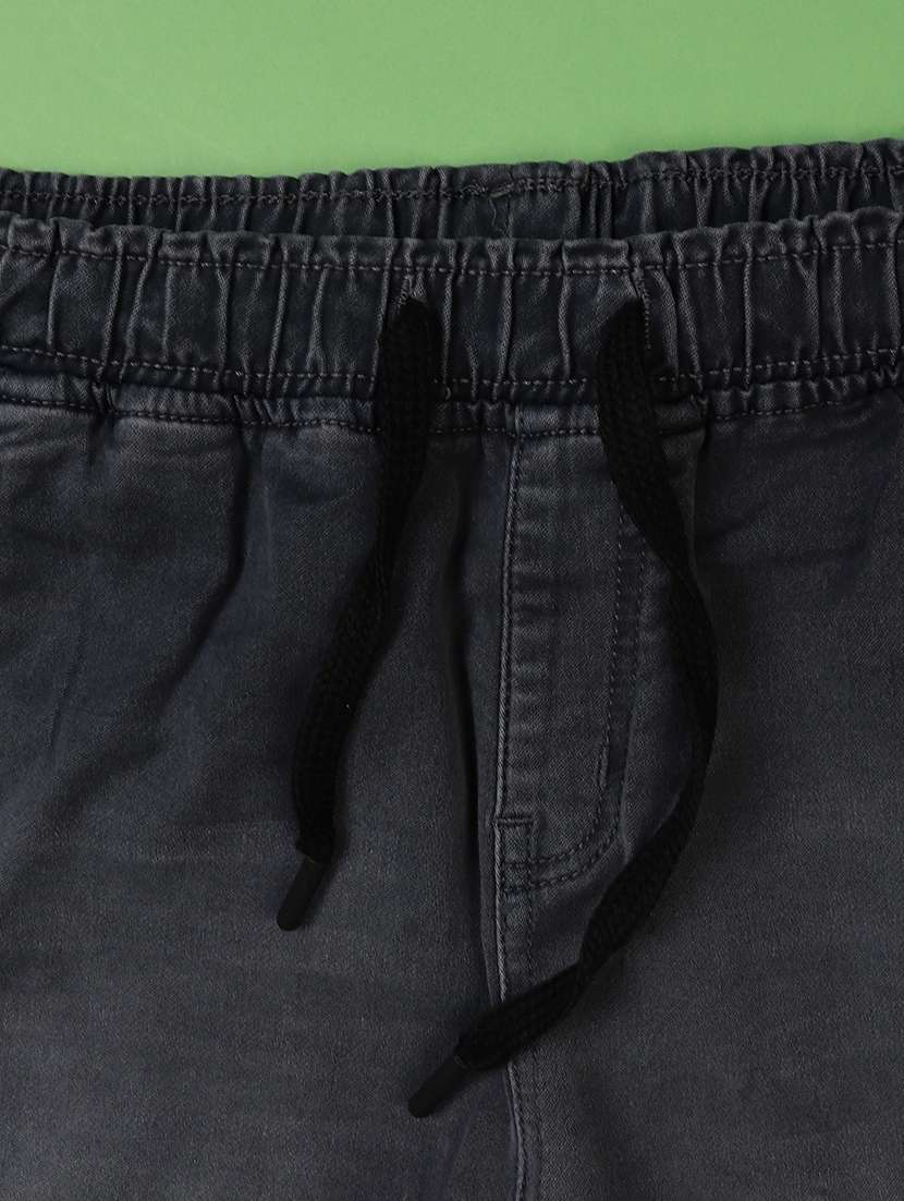 boys solid mid rise denim cargo - 21942425 -  Standard Image - 2