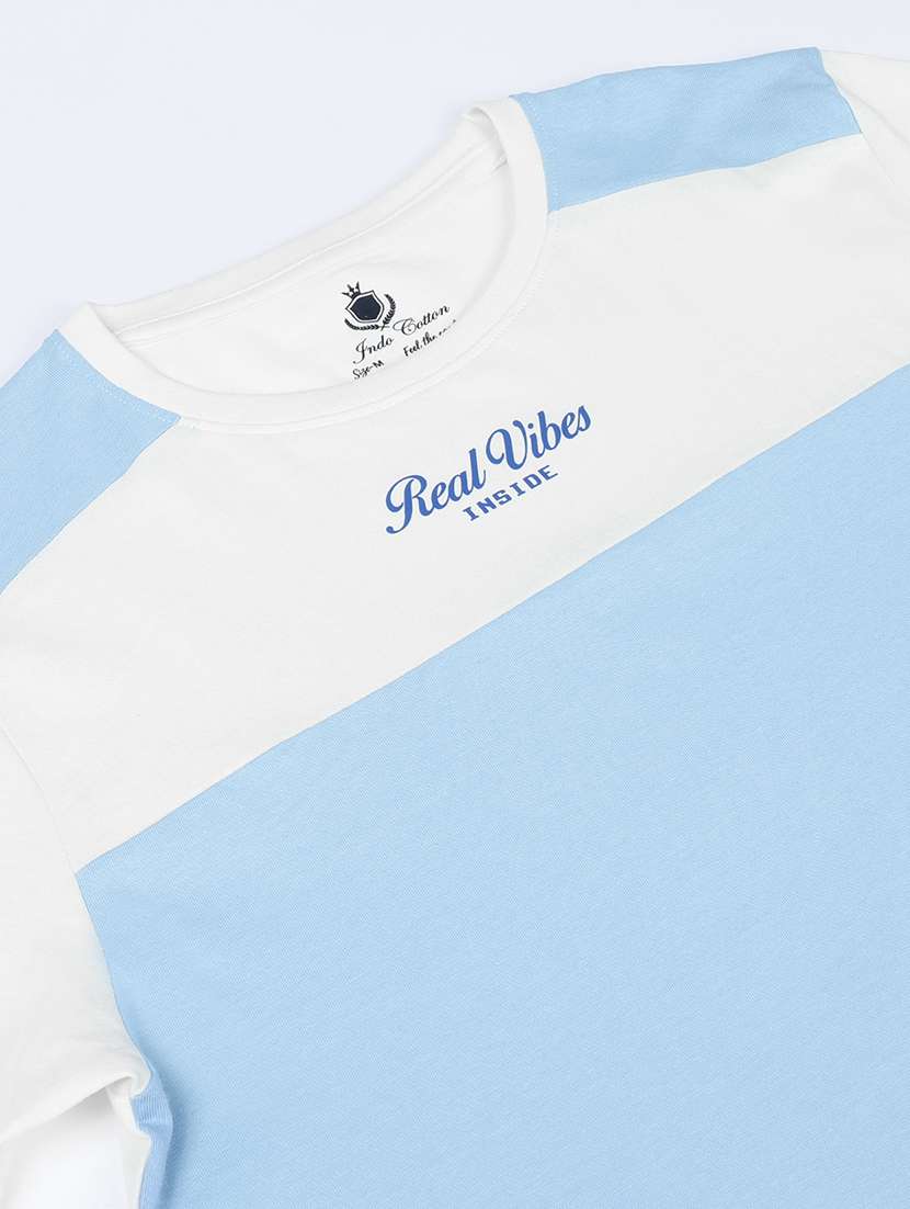 men color block short sleeve slim fit t-shirt - 21943022 -  Standard Image - 2