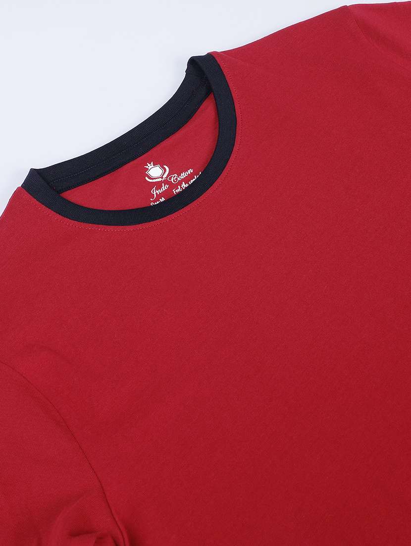 men color block short sleeve slim fit t-shirt - 21943032 -  Standard Image - 2