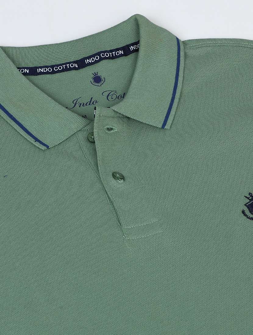 men solid short sleeve slim fit polo t-shirt - 21943036 -  Standard Image - 2