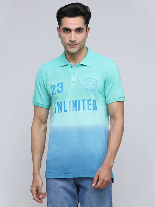 men printed short sleeve slim fit polo t-shirt - 21943065 - Standard Image - 0