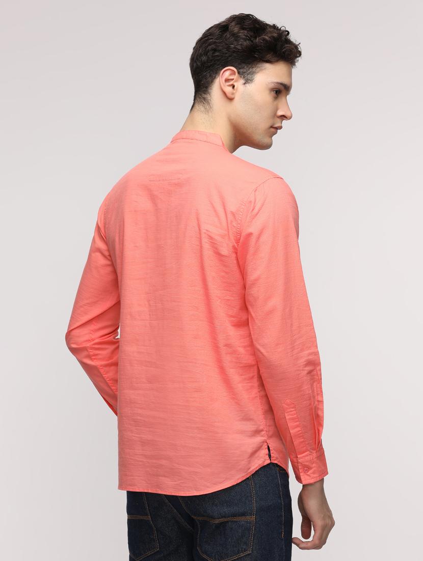 men solid mandarin neck short kurta - 21943074 - Standard Image - 2