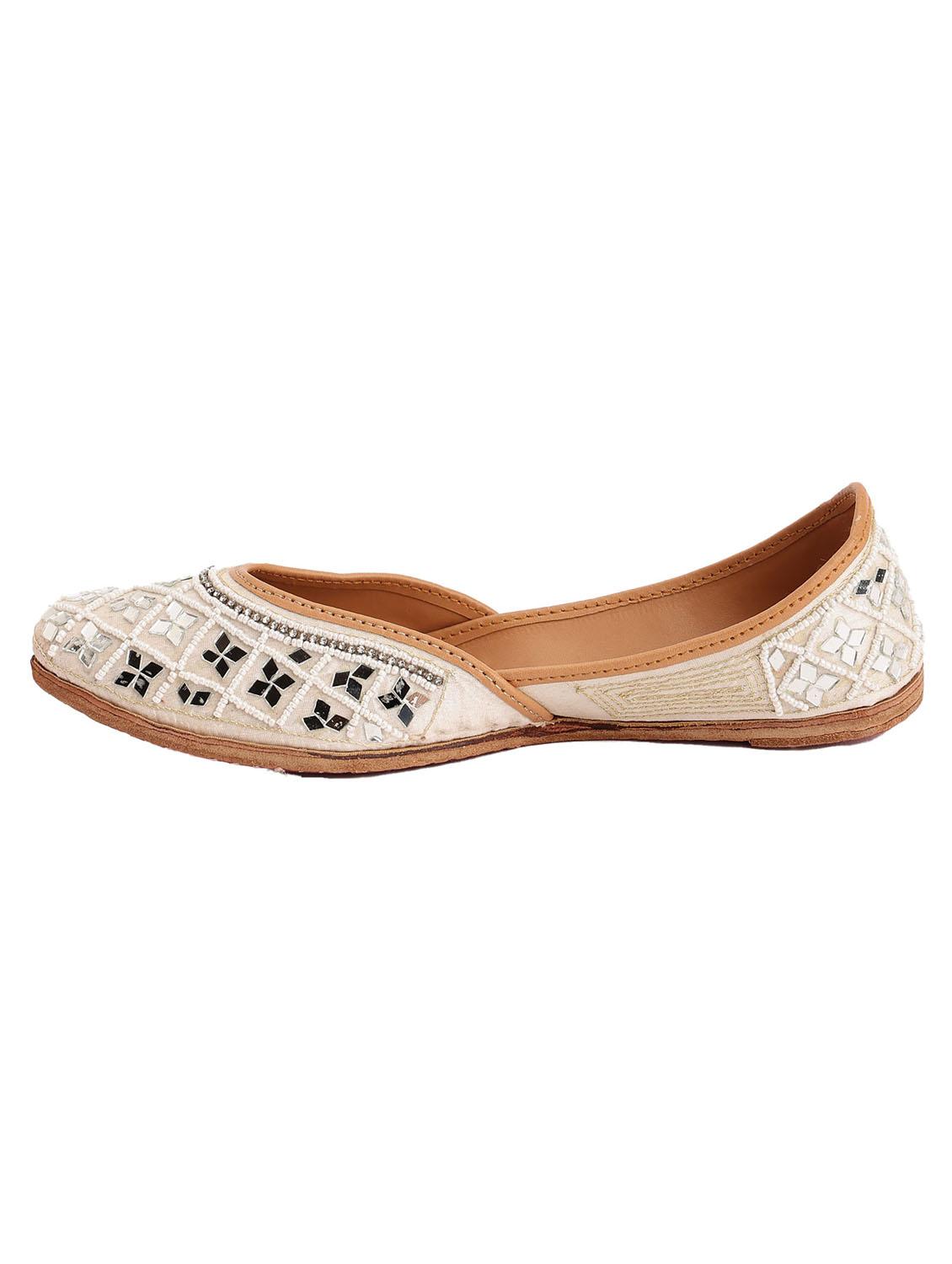 women embellished slip on juttis - 21943245 - Standard Image - 2