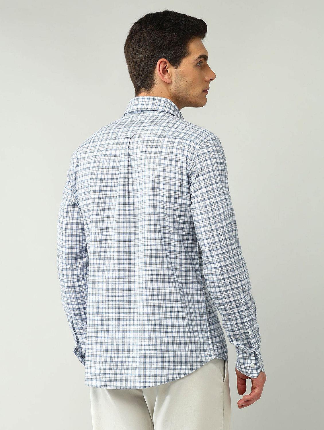 men checkered long sleeve regular fit casual shirt - 21943365 - Standard Image - 2