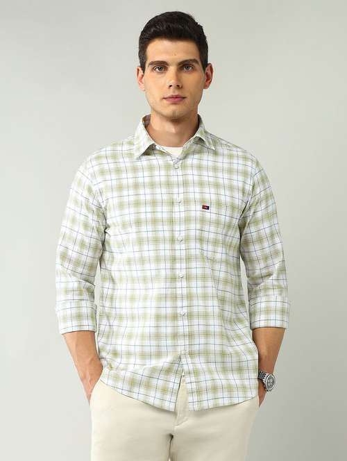 men checkered long sleeve regular fit casual shirt - 21943370 -  Standard Image - 0