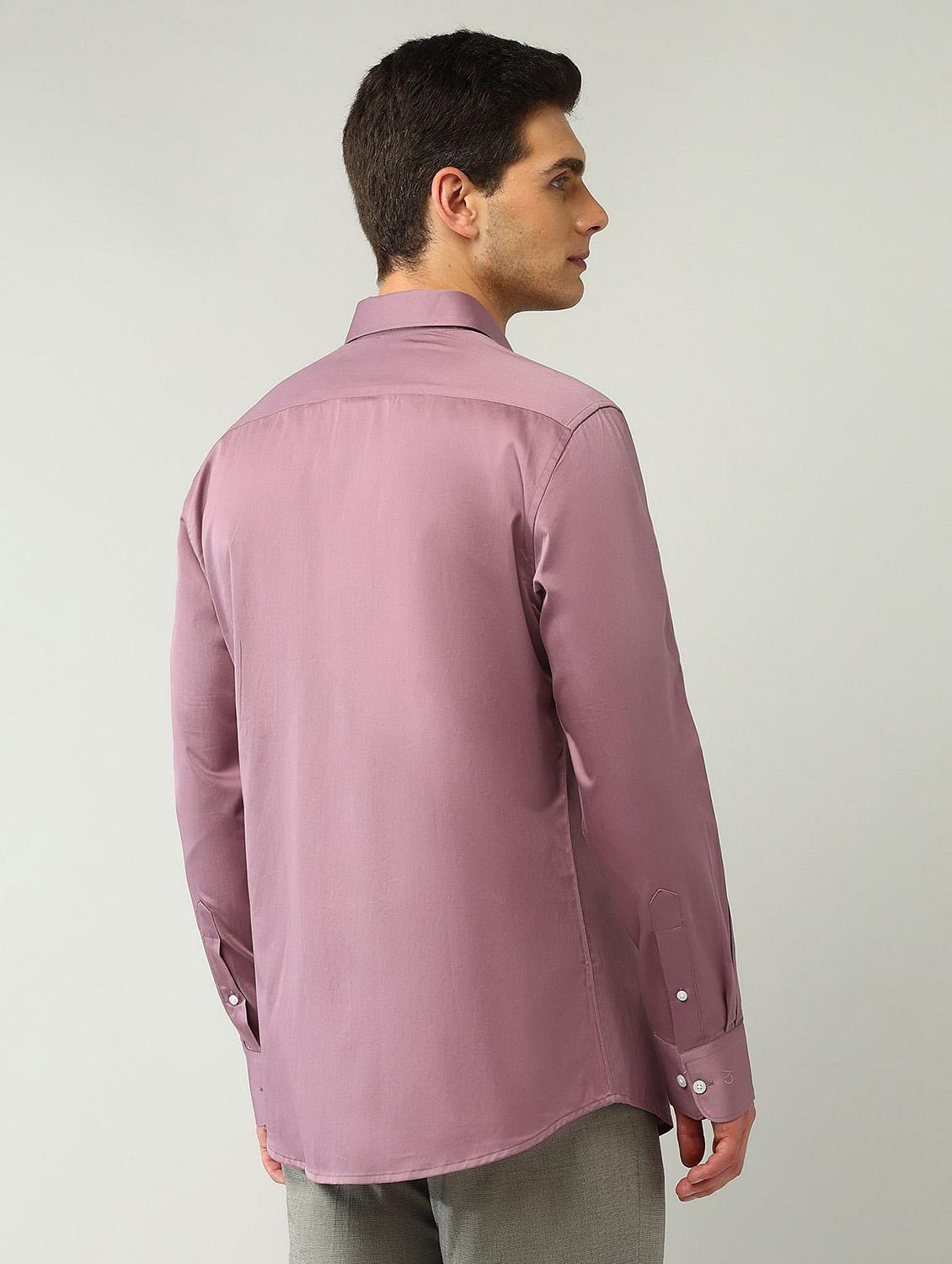 men solid long sleeve regular fit formal shirt - 21943386 - Standard Image - 2