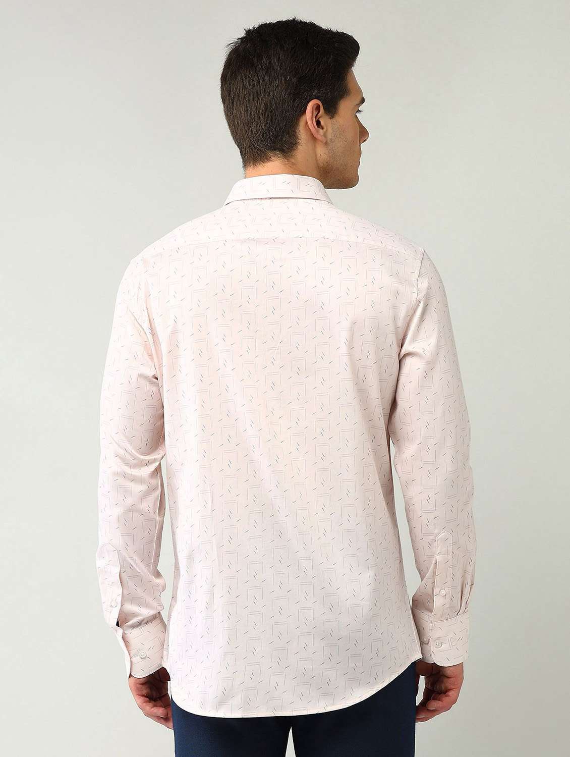 men printed long sleeve regular fit formal shirt - 21943390 - Standard Image - 2