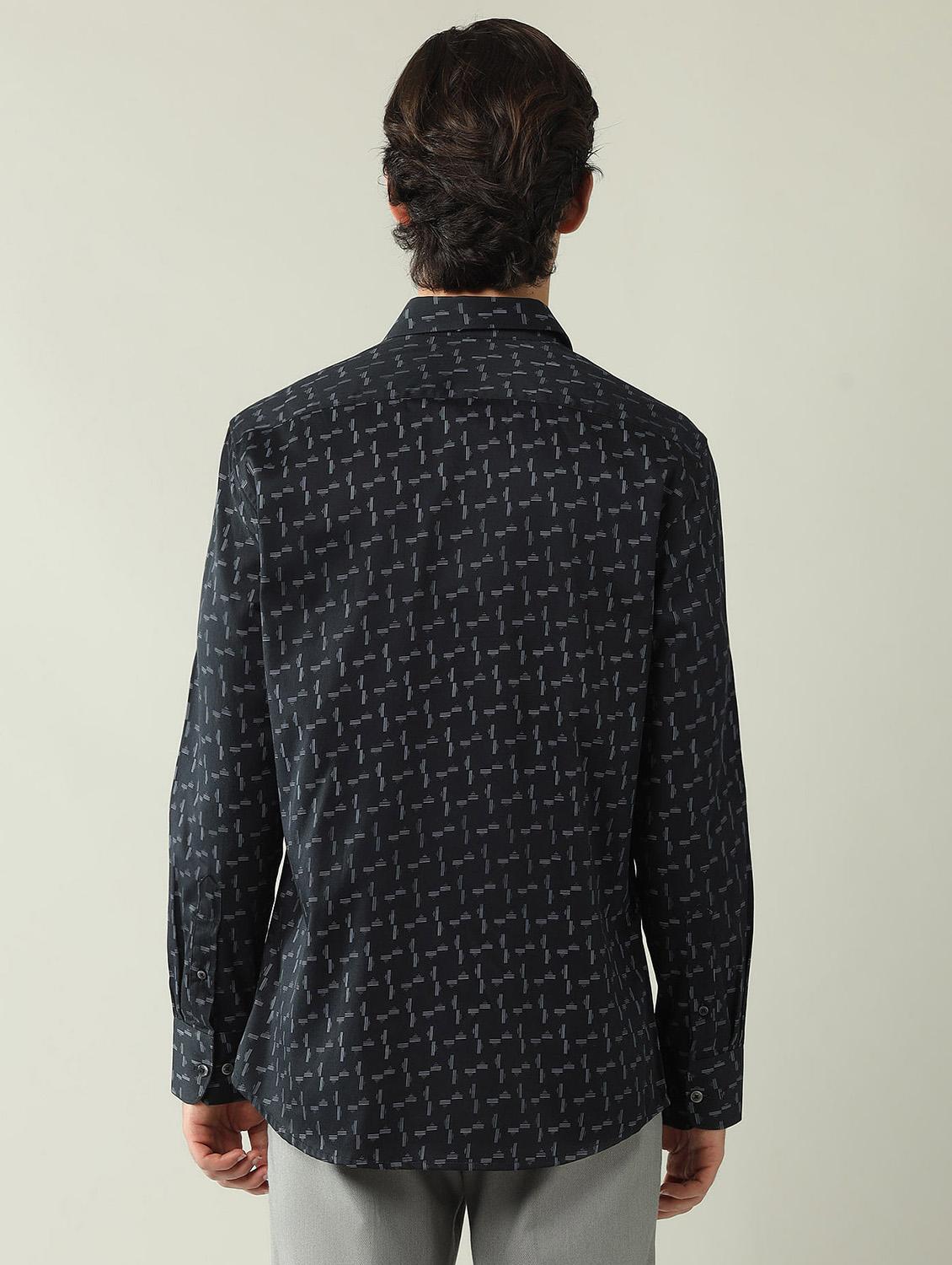 men printed long sleeve regular fit formal shirt - 21943392 - Standard Image - 2