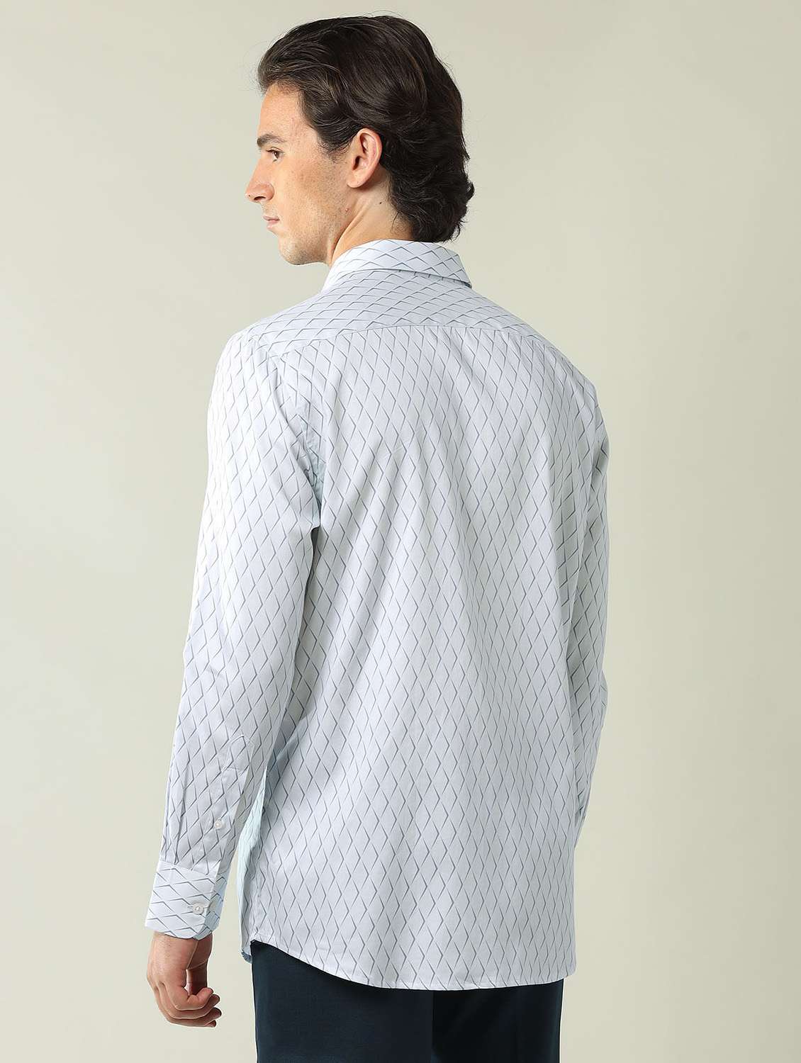 Men Printed Long Sleeve Regular Fit Formal Shirt - 21943394 -  Standard Image - 2