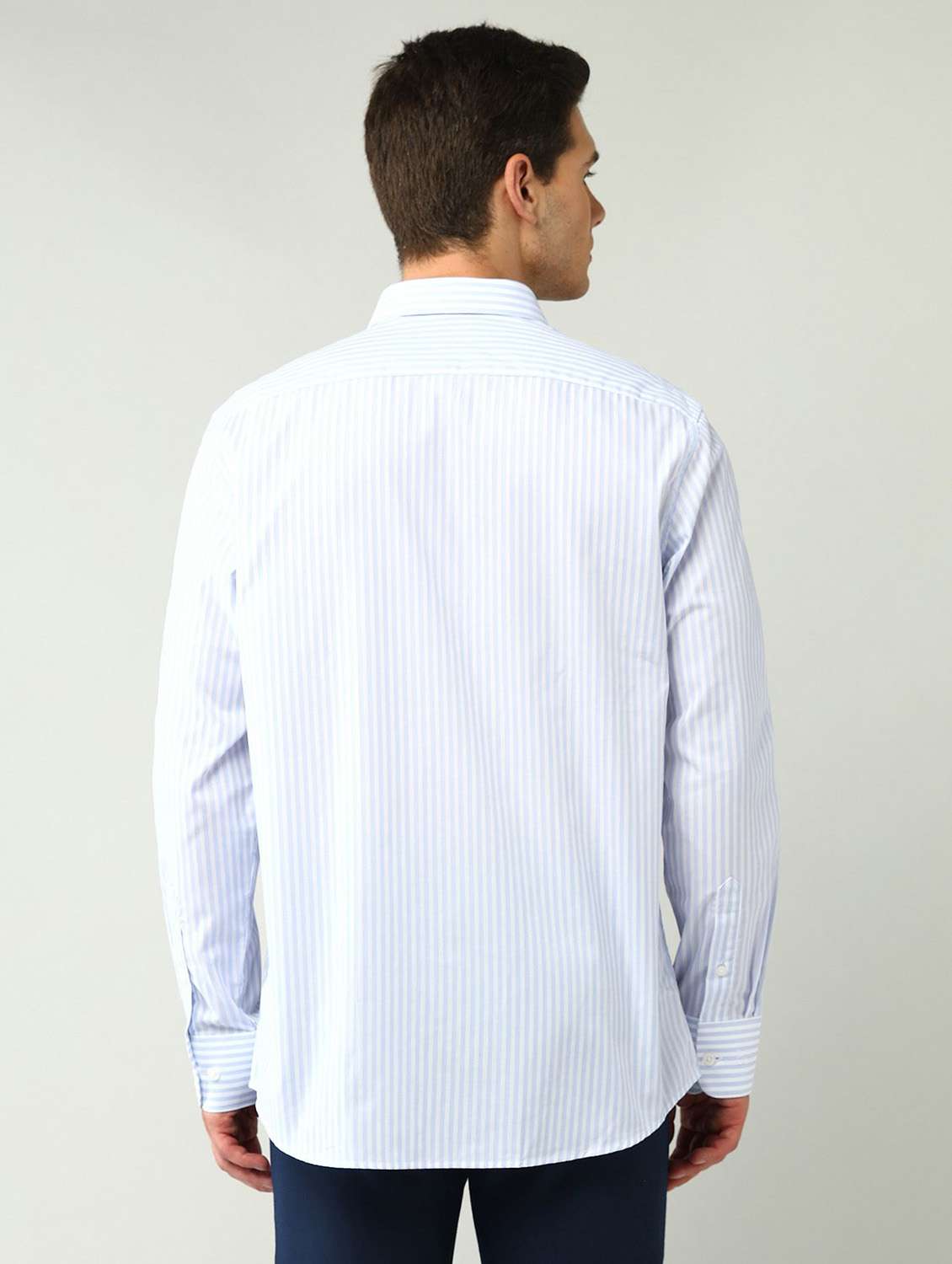 men striped long sleeve regular fit formal shirt - 21943397 -  Standard Image - 2