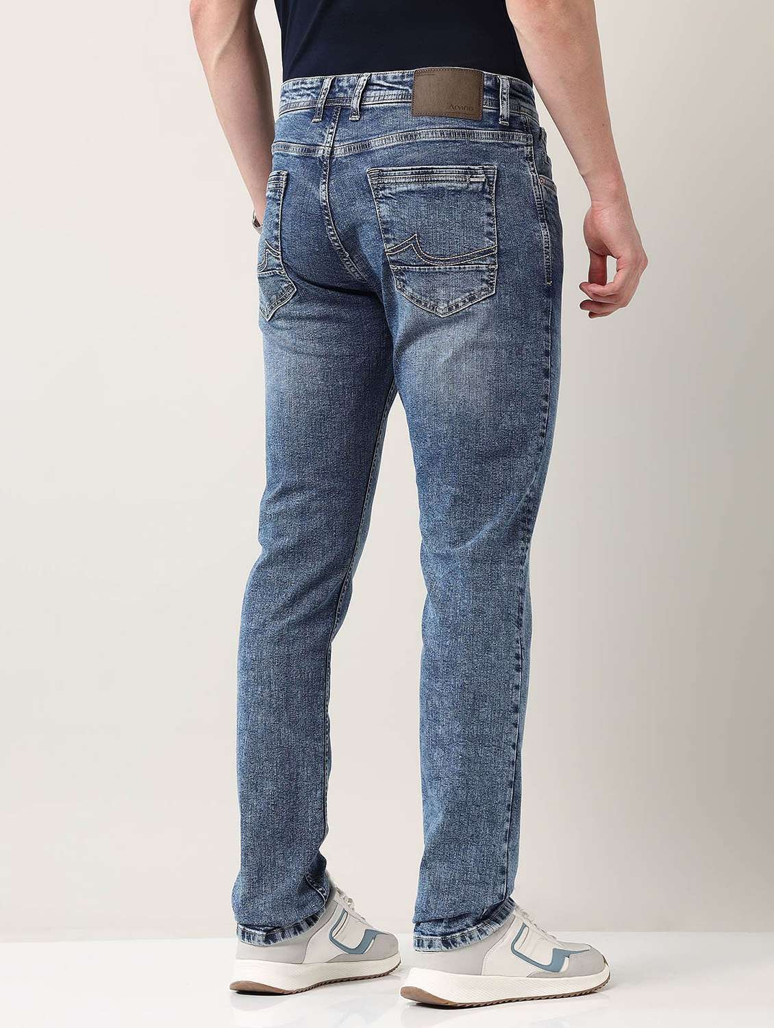 men washed mid rise full length jeans - 21943411 -  Standard Image - 2