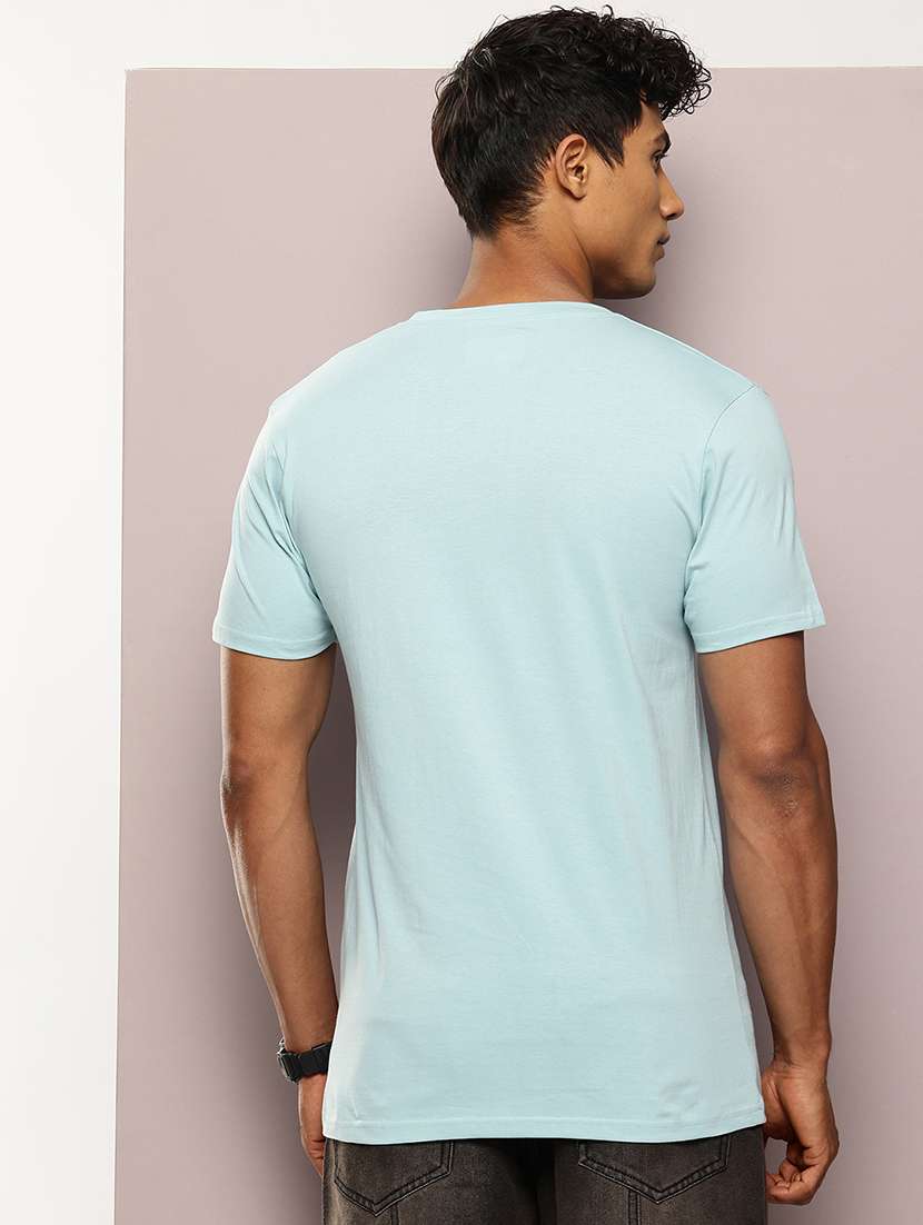 men front print round neck regular fit t-shirt - 21943480 -  Standard Image - 2