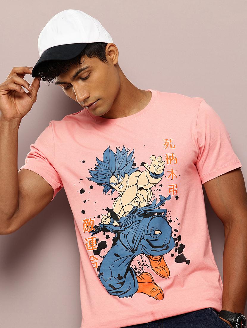 men front print round neck regular fit t-shirt - 21943485 -  Zoom Image - 0