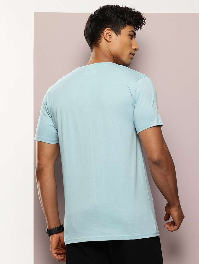 men front print round neck regular fit t-shirt - 21943490 - Standard Image - 2