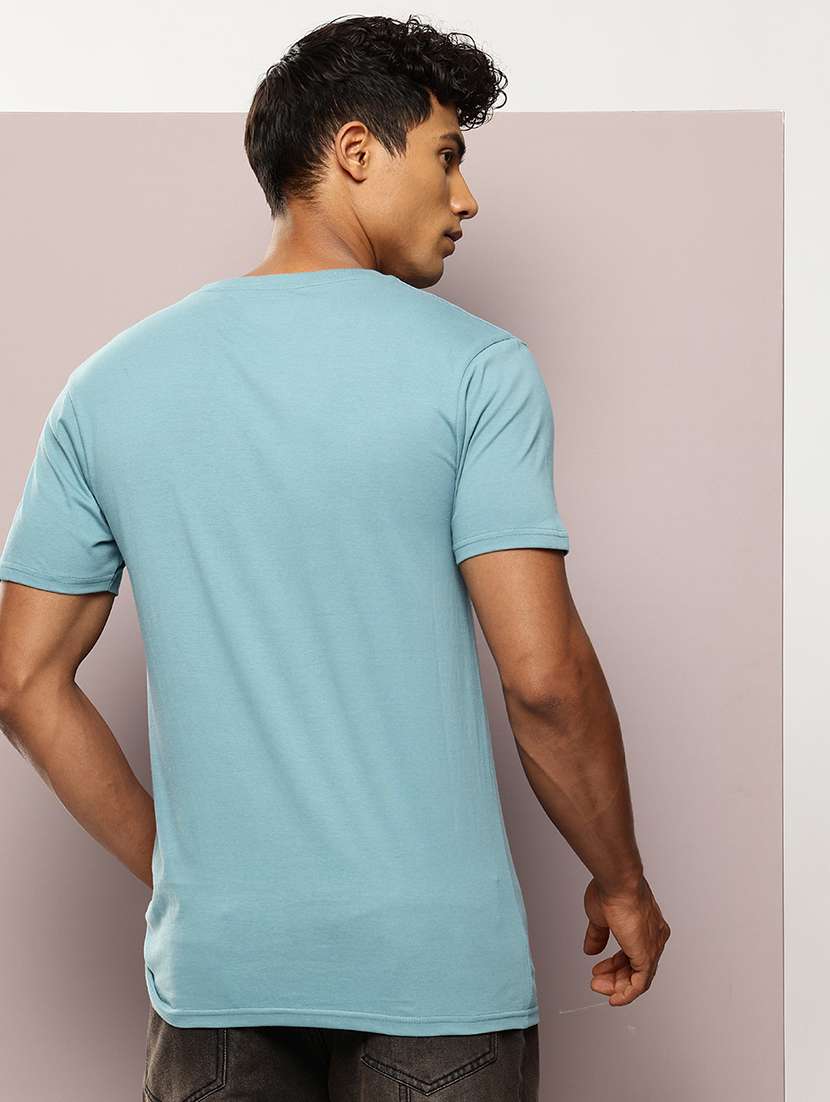 men front print round neck regular fit t-shirt - 21943493 -  Standard Image - 2