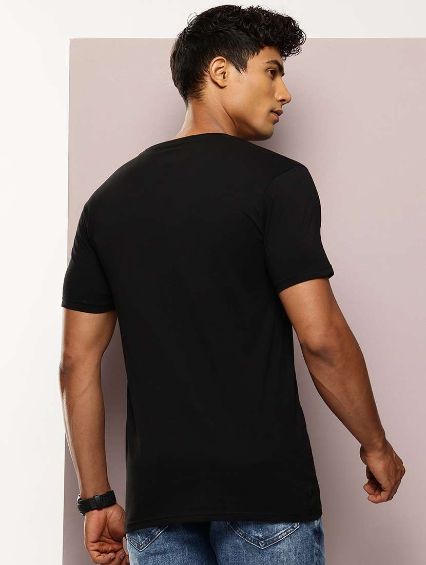 men chest print round neck regular fit t-shirt - 21943506 -  Standard Image - 2