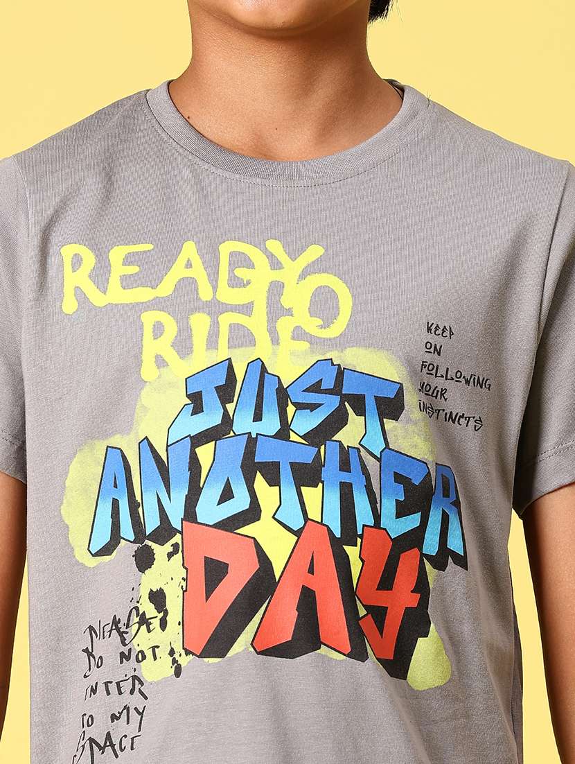 boys printed short sleeve regular fit t-shirt - 21943543 -  Standard Image - 2