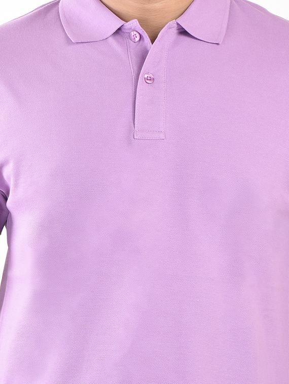 men solid short sleeve regular fit polo t-shirt - 21943563 - Standard Image - 2