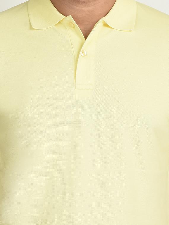 men solid short sleeve regular fit polo t-shirt - 21943565 - Standard Image - 2