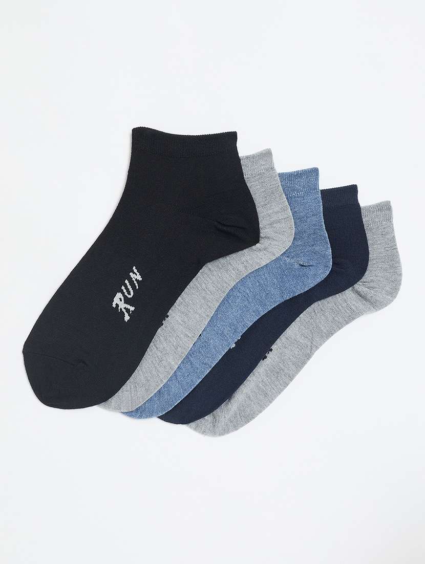 men pack of 5 ankle length length socks
