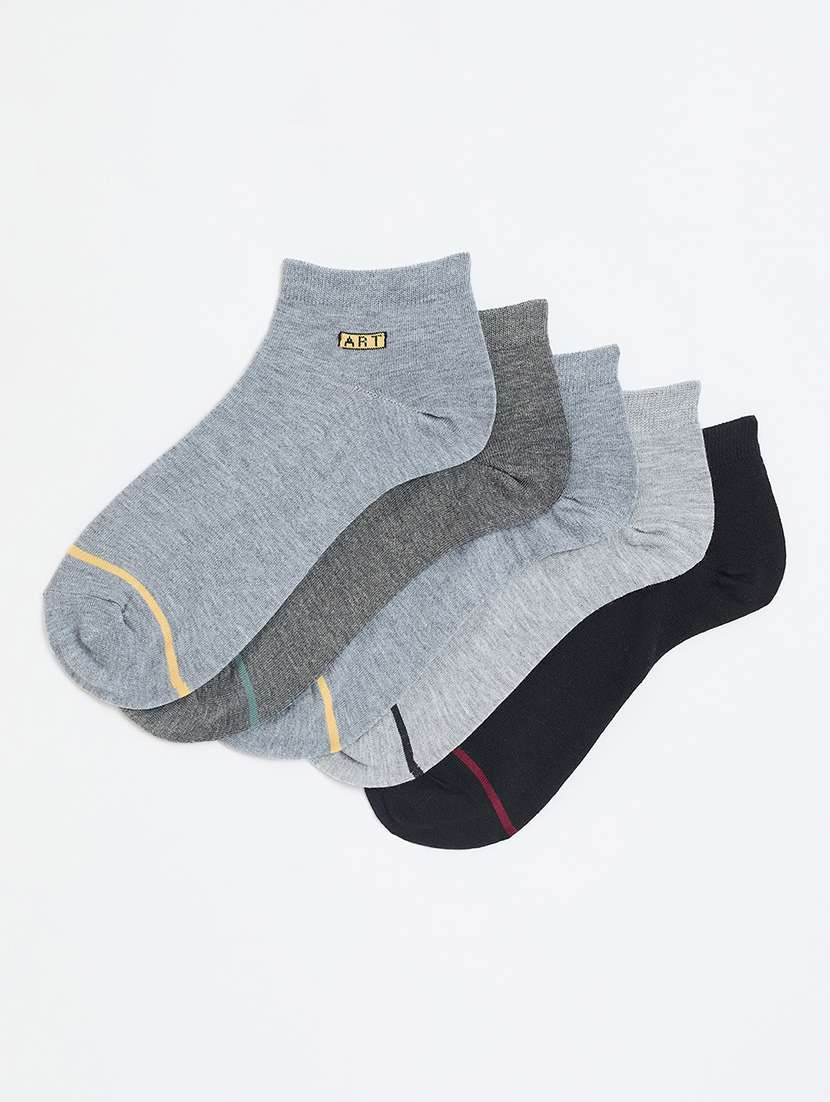 men pack of 5 ankle length length socks
