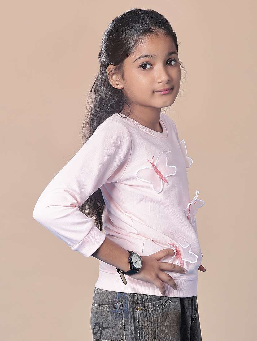 girls solid with work long sleeve tee - 21943685 -  Standard Image - 2