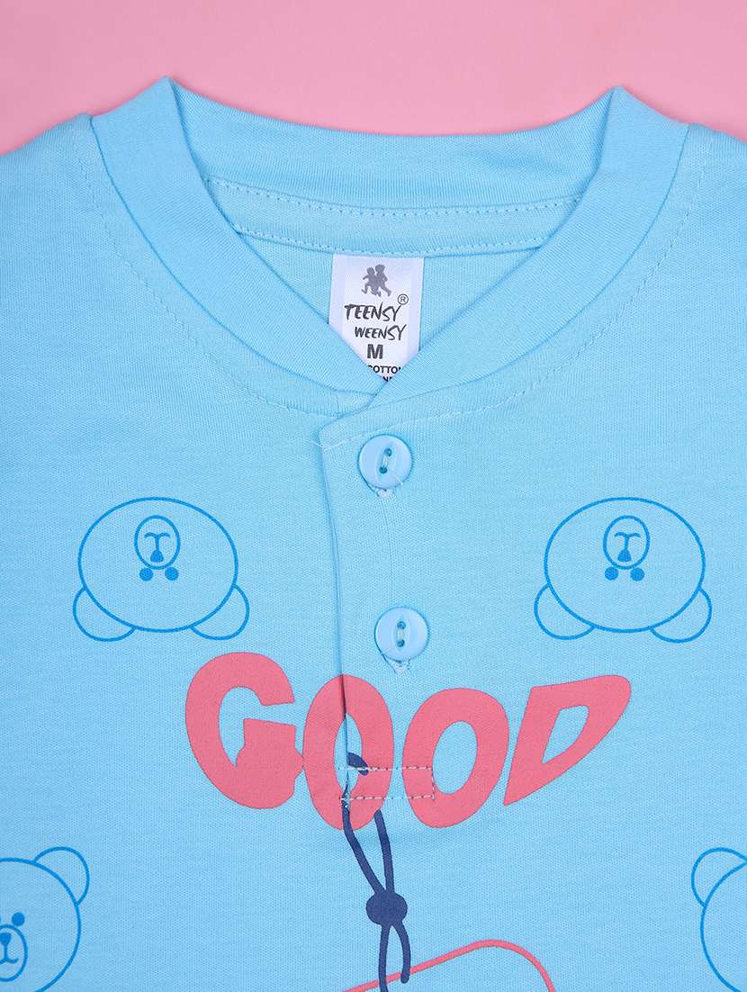 boys printed t-shirt & shorts twin set - 21943690 - Standard Image - 2
