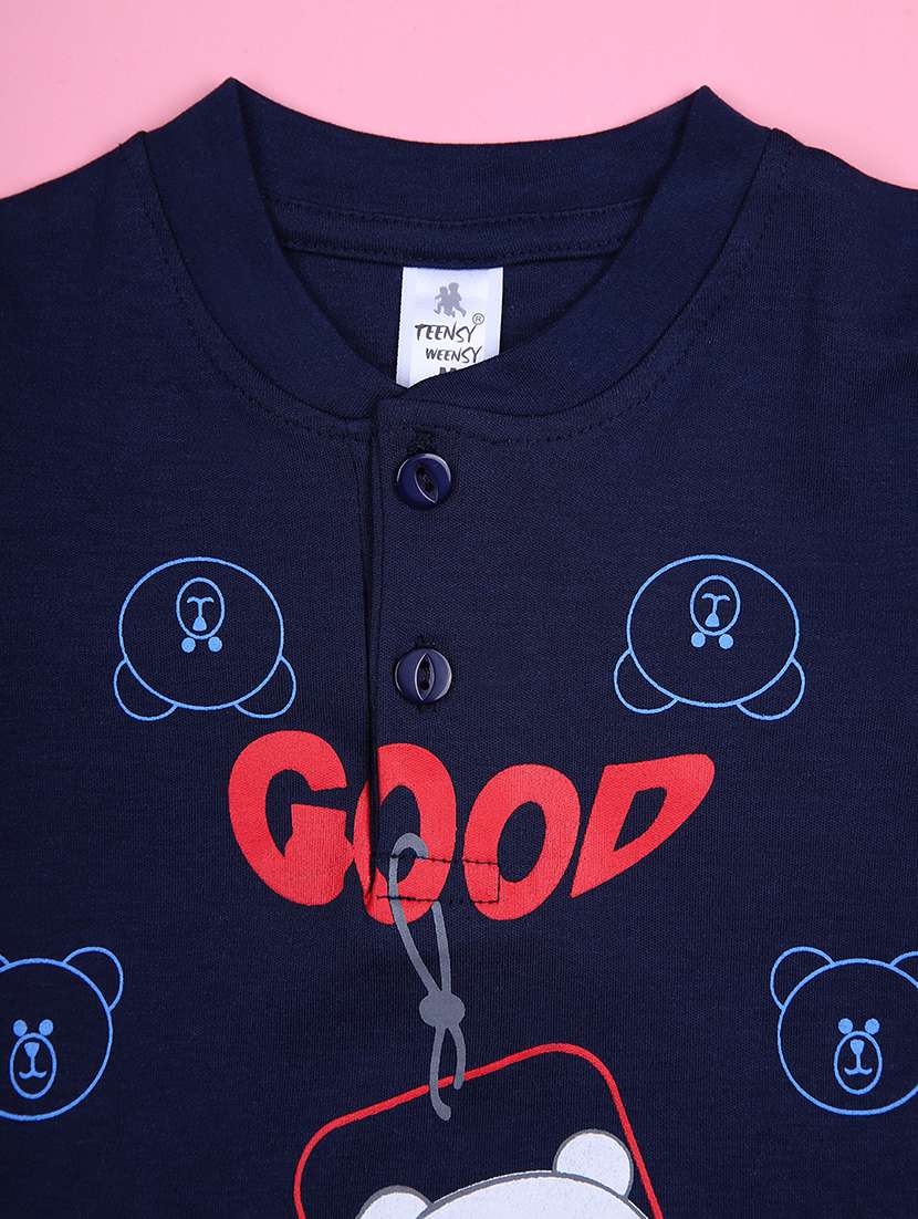 boys printed t-shirt & shorts twin set - 21943691 - Standard Image - 2