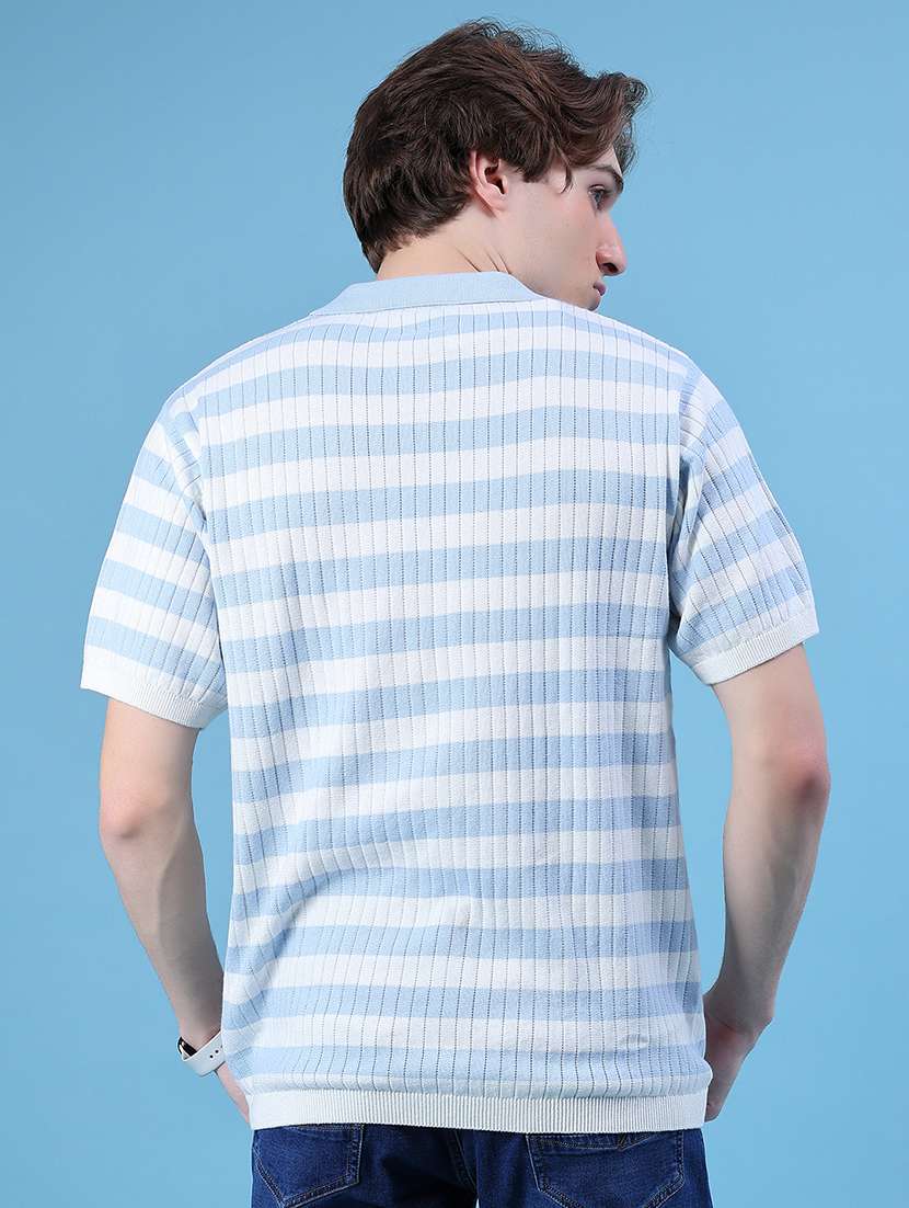 men striped short sleeve regular fit polo t-shirt - 21943731 -  Standard Image - 2
