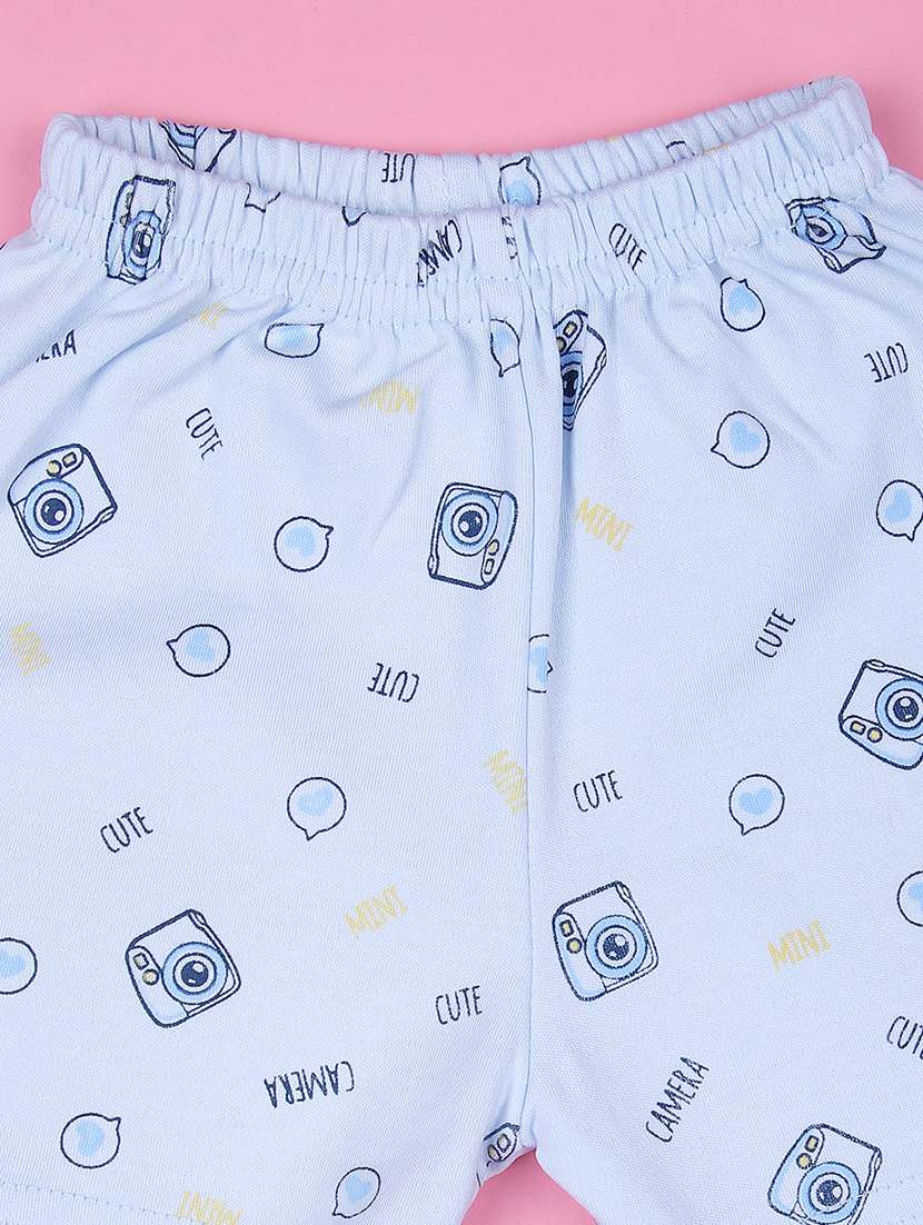 boys printed t-shirt & shorts twin set - 21943766 - Standard Image - 2