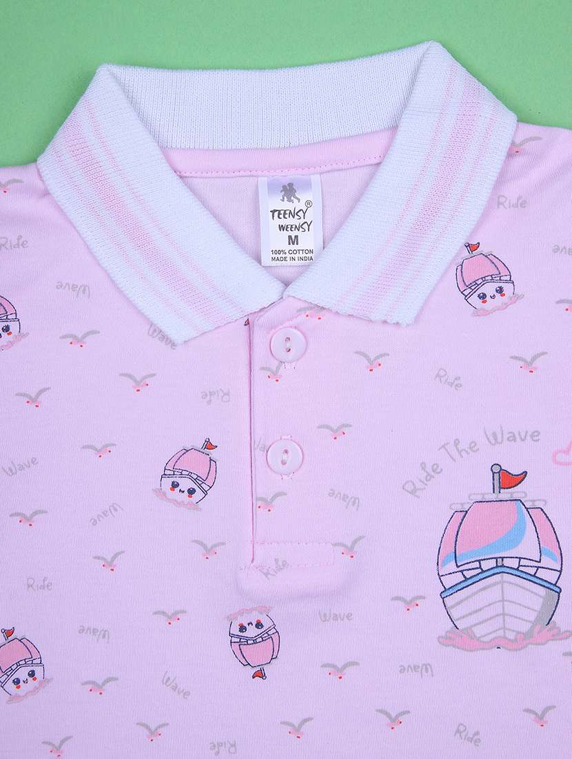 boys printed t-shirt & shorts twin set - 21943789 - Standard Image - 2