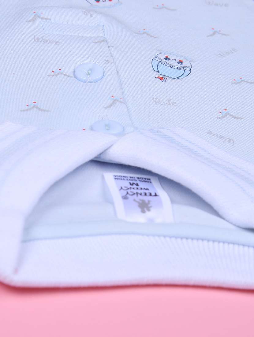 boys printed t-shirt & shorts twin set - 21943794 - Standard Image - 2