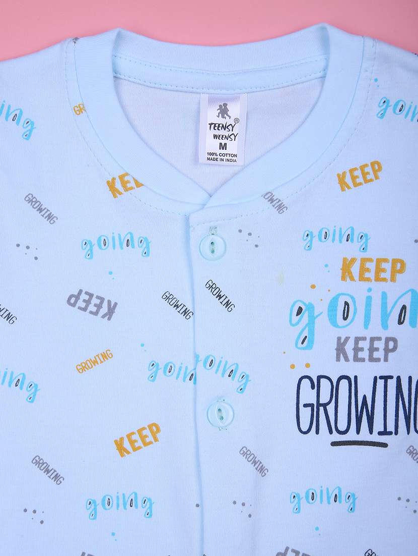 boys printed t-shirt & shorts twin set - 21943795 - Standard Image - 2
