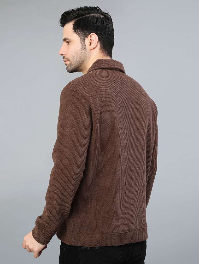 men solid long sleeve polo sweatshirt - 21943818 -  Standard Image - 2