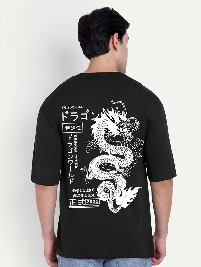 men black short sleeve oversized t-shirt