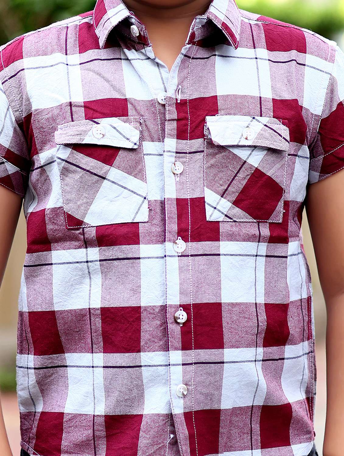 boys checkered short sleeve casual shirt - 21944723 - Standard Image - 2