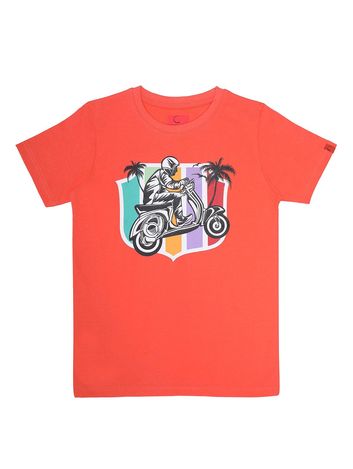 boys pack of 2 printed round neck t-shirt - 21944795 - Standard Image - 2