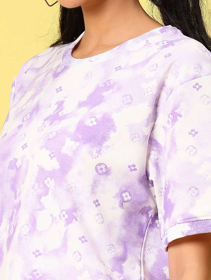 women printed short sleeve boxy t-shirt - 21944849 -  Standard Image - 2