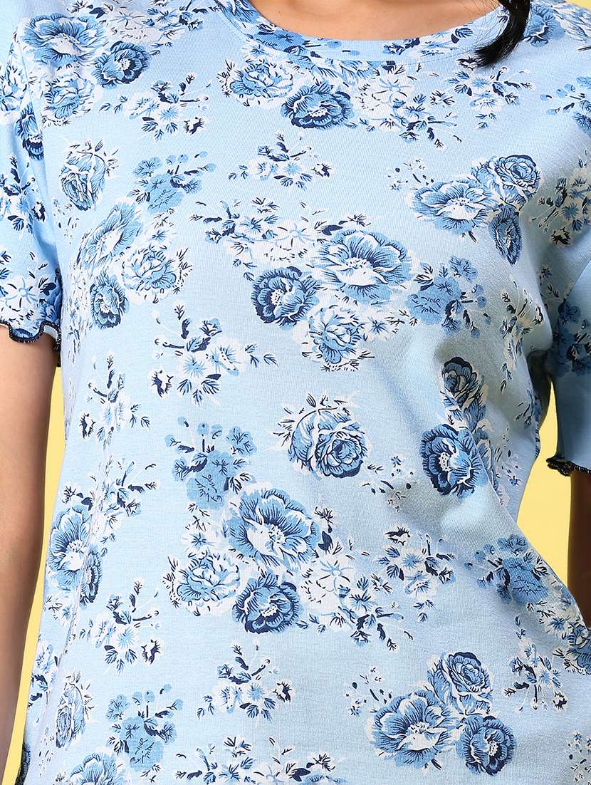 women floral print short sleeve regular fit t-shirt - 21944858 -  Standard Image - 2