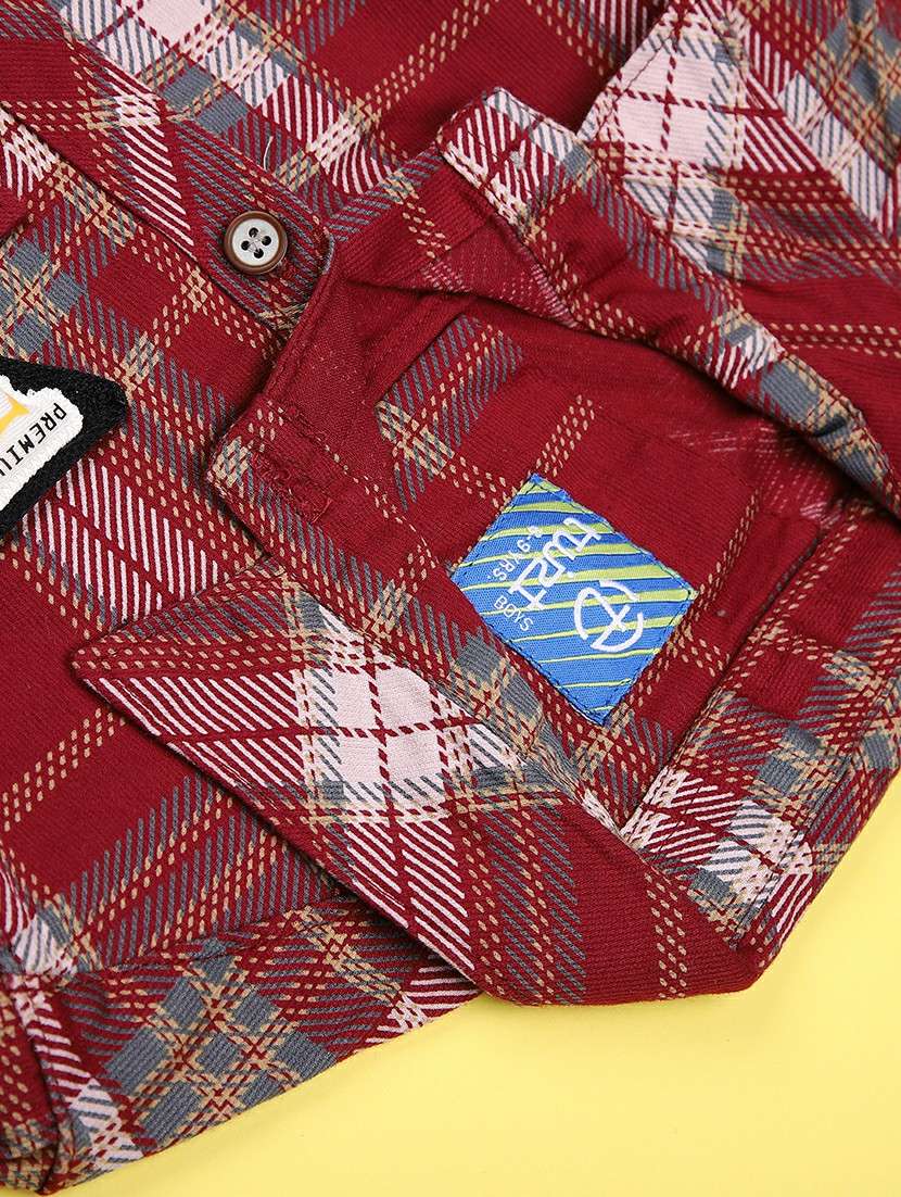 boys checkered long sleeve casual shirt - 21944926 -  Standard Image - 2