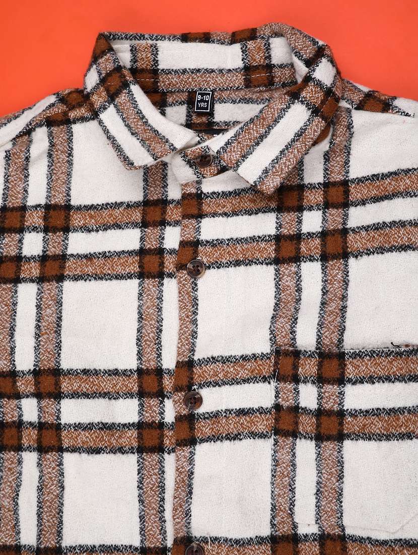 boys checkered long sleeve casual shirt - 21944936 -  Standard Image - 2