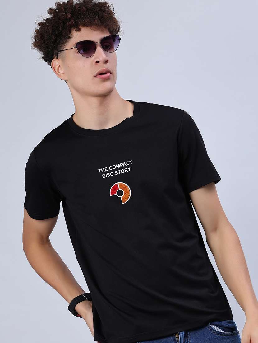 men printed short sleeve regular fit t-shirt