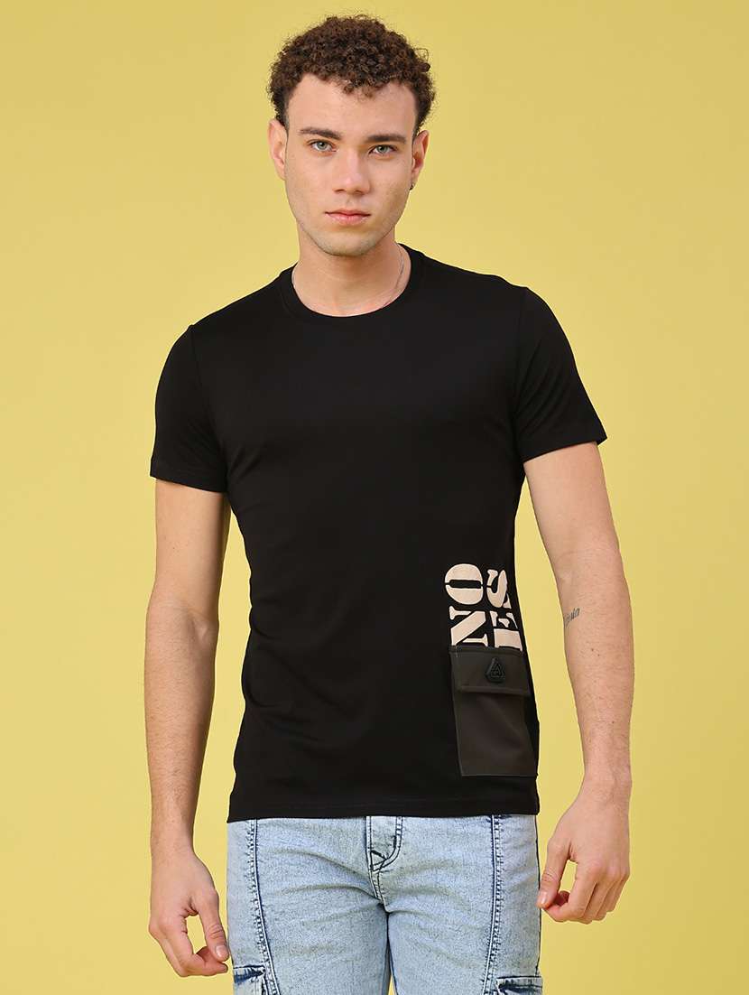 men typographic short sleeve slim fit t-shirt - 21944965 -  Standard Image - 2