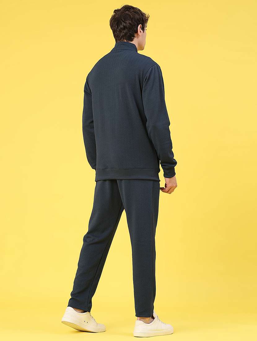 men solid long sleeve full length track suit - 21944995 -  Standard Image - 2