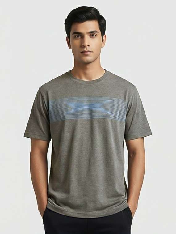 men printed short sleeve regular fit t-shirt - 21946184 -  Standard Image - 2