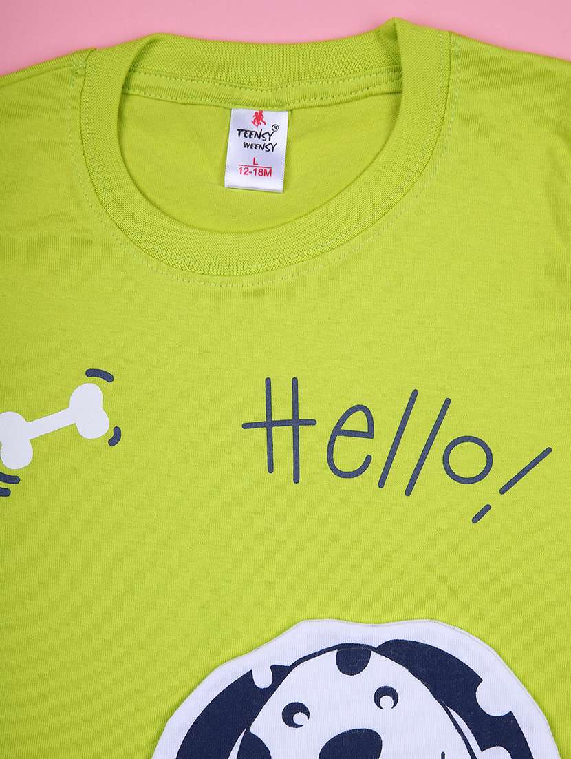 boys printed t-shirt & shorts twin set - 21946188 -  Standard Image - 2