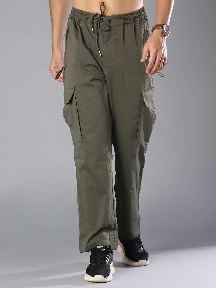 men solid mid rise cargo - 21946205 -  Standard Image - 2